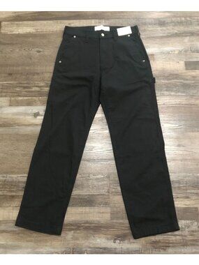Hollister Loose Carpenter Utility Pants 28x30 Black New with Tags